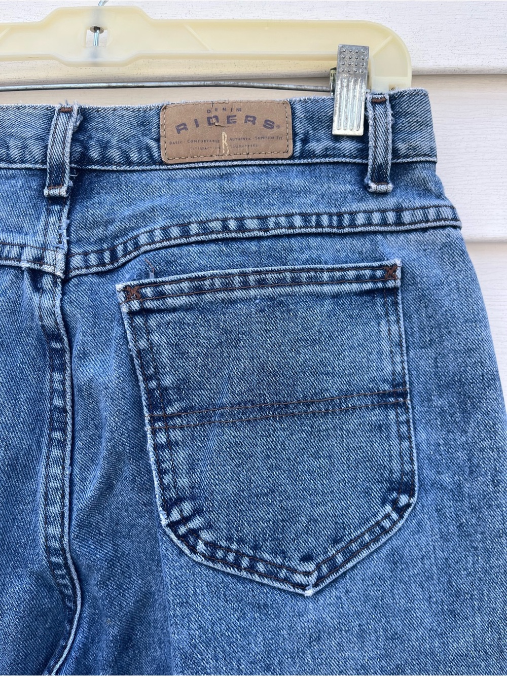 Vintage Riders by Lee Straight Leg Denim Jeans Womens Size 12 Long - Picture 9 of 12